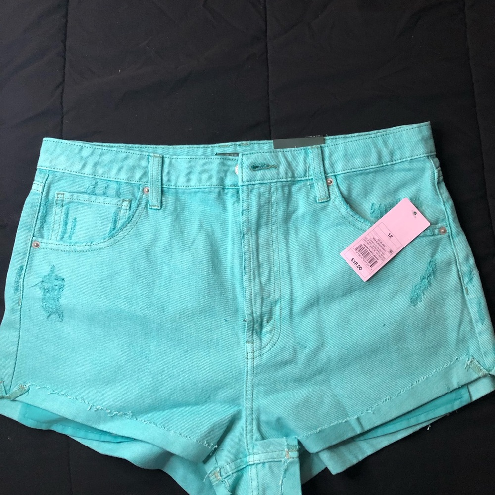 wild fable shorts teal color
